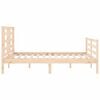 vidaXL Cadre de lit sans matelas 140x190 cm bois massif