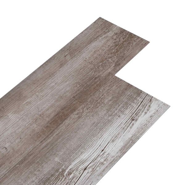 vidaXL Planches de sol 36 pcs Marron 5,02 m&sup2; PVC