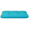 vidaXL Coussin de palette turquoise 80x40x12 cm tissu