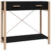 vidaXL Table console Noir 82x38x75 cm Bois d'ing&eacute;nierie