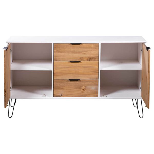 vidaXL Buffet New York 130,6 x 43 x 73,6 cm Bois massif en pin