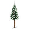 vidaXL Sapin de No&euml;l mince Vert 150 cm PVC et bois de pin massif