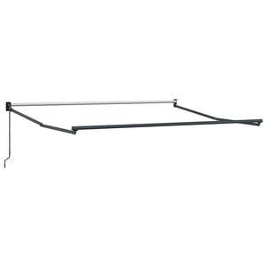 vidaXL Cadre de auvent manuel 3 x 2,5 m Anthracite