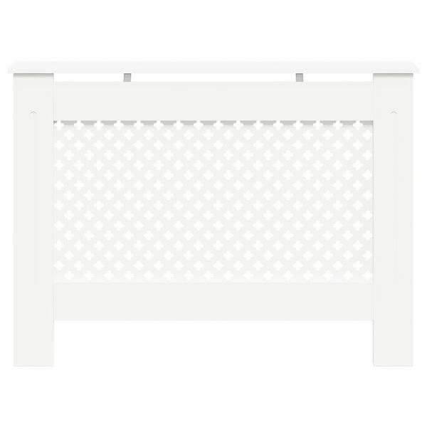 vidaXL Cache-radiateur Blanc 112x19x81,5 cm MDF