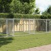 vidaXL Cage pour chien avec portes gris 8x2x1,5 m acier galvanis&eacute;