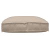 vidaXL Coussin Taupe 80 x 80 x 12 cm Tissu Oxford