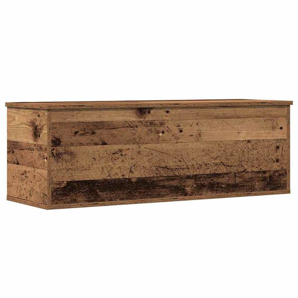 vidaXL Bo&icirc;te de Rangement avec stockage Bois Ancien 102 x 35 x 35 cm