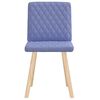 vidaXL Chaises à manger lot de 2 bleu jean tissu