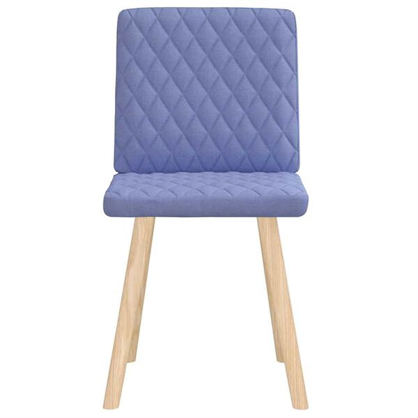 vidaXL Chaises à manger lot de 2 bleu jean tissu
