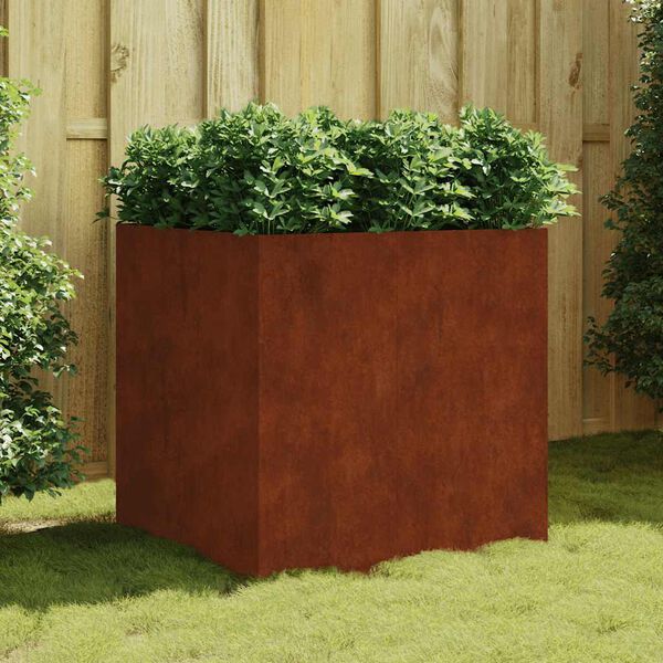 vidaXL Jardini&egrave;re 80x80x80 cm acier corten