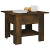 vidaXL Table basse ch&ecirc;ne fum&eacute; 55x55x42 cm bois d'ing&eacute;nierie