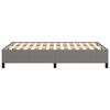 vidaXL Cadre de lit sans matelas gris foncé 120x190 cm tissu