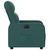 vidaXL Fauteuil inclinable &eacute;lectrique Vert fonc&eacute; Tissu