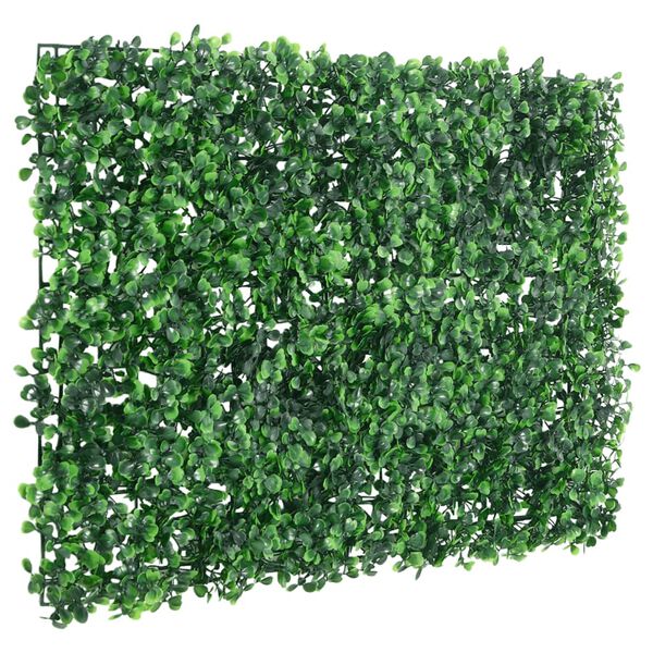 &nbsp;vidaXL Cl&ocirc;ture &agrave; feuilles d'arbustes artificiels 24 pcs Vert 40x60 cm