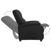 vidaXL Fauteuil Noir Cuir v&eacute;ritable