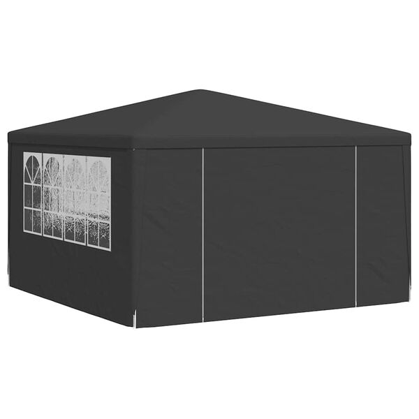 vidaXL Tente de réception et parois latérales 4x4 m Anthracite 90 g/m²