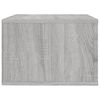 vidaXL Table de chevet murale Sonoma gris 50x36x25 cm