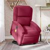 vidaXL Fauteuil inclinable de massage &eacute;lectrique rouge bordeaux