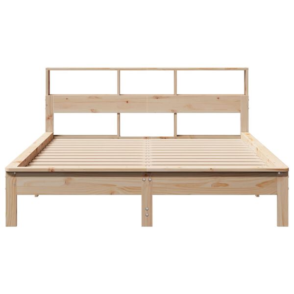 vidaXL Cadre de lit sans matelas 140x190 cm bois de pin massif
