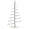 vidaXL Sapin de No&euml;l en m&eacute;tal avec support KUOPIO 180 cm Acier Noir