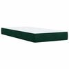 vidaXL Sommier &agrave; lattes de lit avec matelas Vert fonc&eacute; 100x200 cm