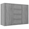 vidaXL Buffet Sonoma gris 88x30x65 cm Bois d'ing&eacute;nierie