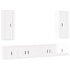 vidaXL Ensemble de meubles TV 6 pcs Blanc brillant Bois d'ing&eacute;nierie