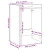 vidaXL Armoire pour machine &agrave; laver Ch&ecirc;ne fum&eacute; 67,5 x 48 x 97 cm
