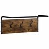 vidaXL Porte-manteau Ch&ecirc;ne fum&eacute; 60 x 30 x 25 cm Bois d'ing&eacute;nierie