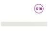 vidaXL Bordure de Pelouse 10 pc 10 x 103 cm Acier Blanc