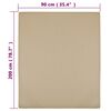 vidaXL Draps-housses Jersey 2 pcs Taupe 90x200 cm Coton