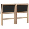 vidaXL T&ecirc;te de lit capitonn&eacute;e Taupe 160 cm Pin massif