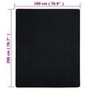 vidaXL Drap-housse Jersey Noir 180x200 cm Coton