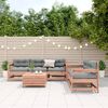 vidaXL Salon de jardin 6 pcs avec coussins bois massif Douglas