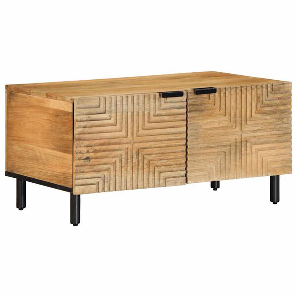 vidaXL Table basse marron 80x50x40 cm bois de manguier massif