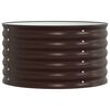 vidaXL Lit sur&eacute;lev&eacute; Marron 80 x 80 x 44 cm Acier