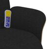 vidaXL Fauteuil inclinable de massage avec repose-pieds noir tissu