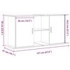 vidaXL Support pour aquarium vieux bois 121x41x58 cm bois d'ing&eacute;nierie
