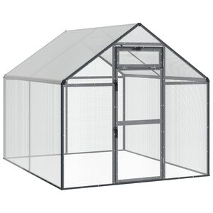 vidaXL Cage pour oiseaux Anthracite 181,5 x 221 x 173,5 cm