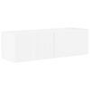 vidaXL Ensemble de meuble TV mural Montage mural 6 pcs Blanc brillant