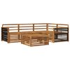 vidaXL Ensemble de canap&eacute;s d'ext&eacute;rieur 5 pcs Naturel