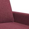vidaXL Canap&eacute; &agrave; 3 places Rouge bordeaux 180 cm Tissu