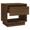 vidaXL Tables de chevet 2pcs Ch&ecirc;ne marron 45x34x44cm bois d'ing&eacute;nierie