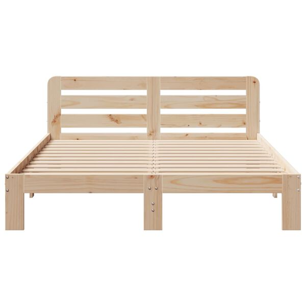 vidaXL Cadre de lit sans matelas 120x190 cm bois de pin massif