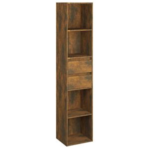 vidaXL Biblioth&egrave;que Ch&ecirc;ne fum&eacute; 36x30x171 cm Bois d'ing&eacute;nierie