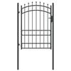 vidaXL Portail de cl&ocirc;ture avec pointes EMMEN 104 x 134,5 cm