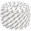 vidaXL Corde de bateau tress&eacute; Blanc 14 mmx100 m Polyester