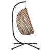 vidaXL Chaise suspendue Cr&egrave;me claire 104 x 100 x 191 cm polyrotin