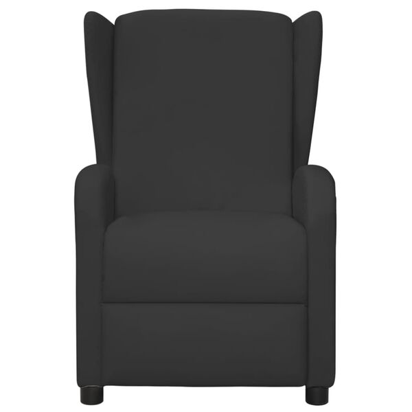vidaXL Fauteuil de massage Noir Similicuir