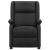 vidaXL Fauteuil de massage noir cuir véritable